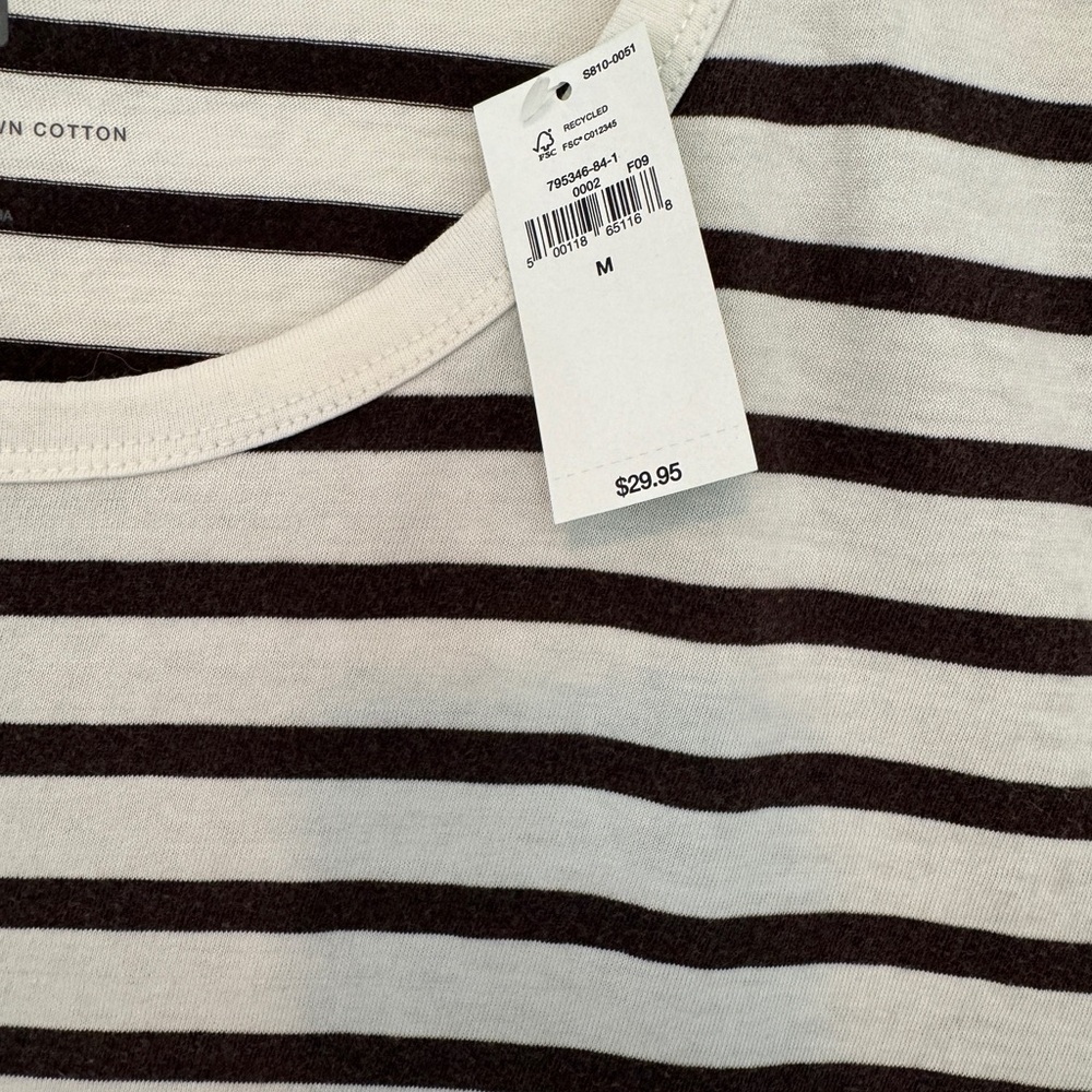 Gap Organic Cotton Stripe Crewneck T-Shirt - Picture 8 of 8